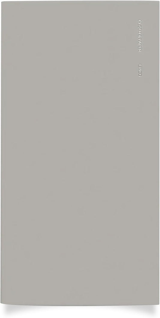 Cloth & Paper Travel Notebook | Lined Notes – Ash | Pocket Plus Lined Journal 3.2" x 6" | Writing Notebook, Journaling, Lists, Planning, Study Notes & Organized Writing – Soft Touch Cover