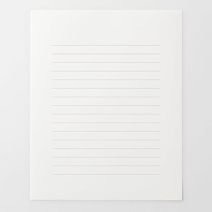 Midori 20587006 Stationery MD Stationery Cotton Horizontal Ruled A