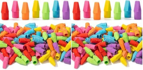 Mr. Pen- Pencil Erasers Toppers, 240 Pack, Colorful, Latex Free, No Smudge