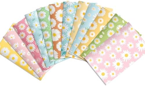 24 Pieces Boho Daisy Themed Mini Notebooks Bulk 12 Distinct Groovy Hippie Retro Designs Lined Inner Pages Small Pocket Top Bound Notepads for Boho Daisy Flower Themed Birthday Party Favors Classroom