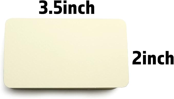 PPAPPAPPIYO 3.5x2 rounded corner index cards180gsm Thick Cardstock, Blank Colored Flash Cards for Study, Notes, Business Cards & Labels, Small Notecards 100 Pack (Warm ivory)