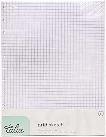 Talia Discbound Notebook Refills (Grid Pages, Letter (8.5in x 11in))