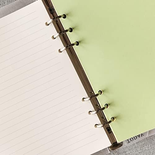 DY.2ten A6-135 Sheets (270 Pages) Graphic Paper Refills + 2 Zipper Pockets + 5 Dividers + Note Tabs + Ruler