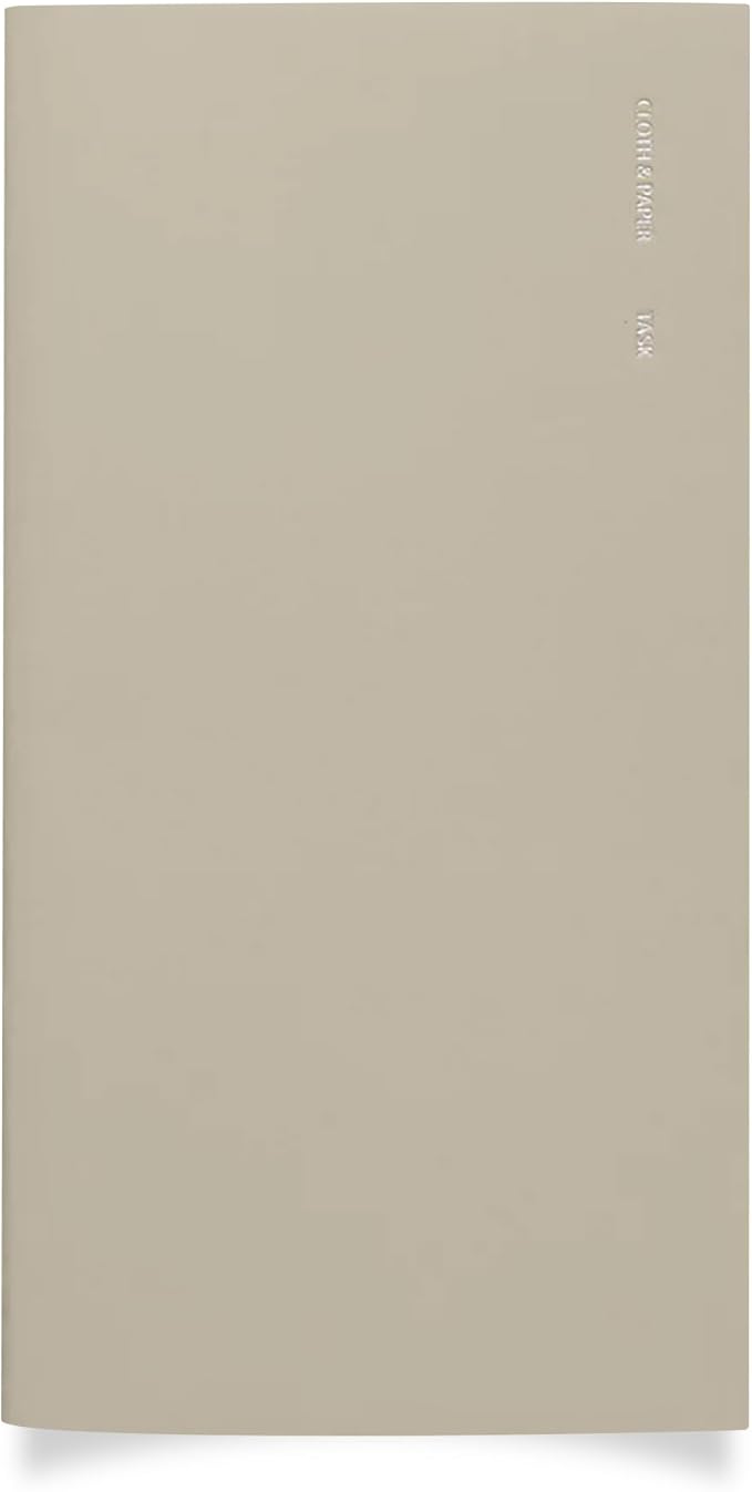 Cloth & Paper Travel Notebook | Task Planner – Ristretto | Pocket Plus To-Do List Planner Notebook 3.2" x 6" | Productivity Planner for Tasks, Priorities, Lists & Daily Planning – Soft Touch Cover