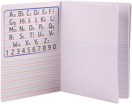 Mintra Primary Composition Notebook, 24 units 6-4 Pack, Blue Cover, 80 Sheets, 7.5in x 9.75in, 1/2 Sheet, Ruled with Drawing Area, Flexible Hardcover Journal, Grades K-2, School & Home Use