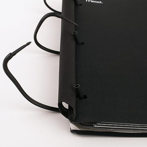 Five Star Flex Refillable Notebook + Study App, College Ruled Paper and 1 Inch TechLock Ring Binder with Pockets, Tabs and Dividers, 200 Sheet Capacity, Black (29328AA2) (Pack of 6)