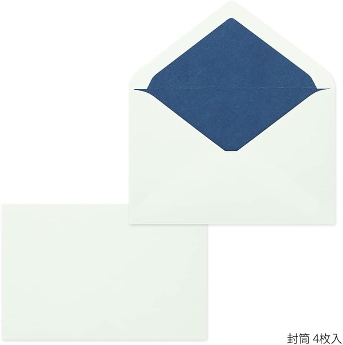 DESIGNPHIL 86917006 Midori Letter Set, Gift Color, Blue