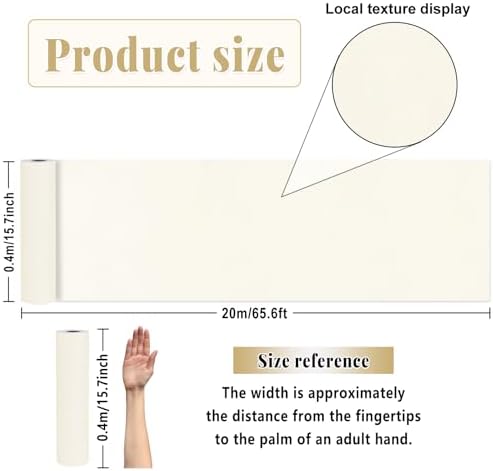Cream Bulletin Board Roll Non-Woven Fabric Poster 15.7" x65.6ft