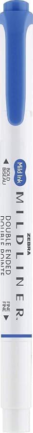 Zebra Pen Mildliner Dual-Tip Highlighters, Broad and Fine Tips, Ideal for Bible Highlighting, No Bleed, School Supplies, Teacher Supplies, and Office Supplies, Mild Lavender Ink, 12-Pack (78580upc)