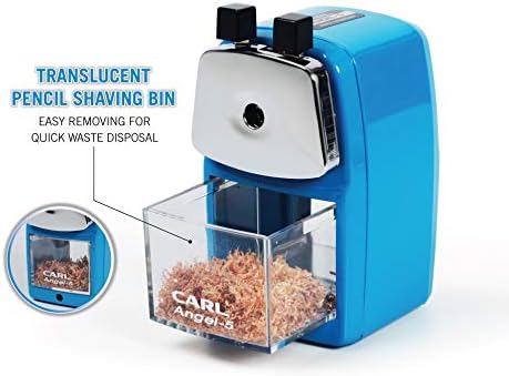CARL Angel-5 Pencil Sharpener, Blue