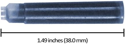 Monteverde Standard Ink Cartridge, Blue/Black, 12 Pack (G303BB)