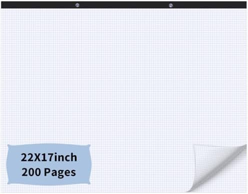 BESARME Large Engineering Graph Paper 22" x 17", Large Graph Paper Pad