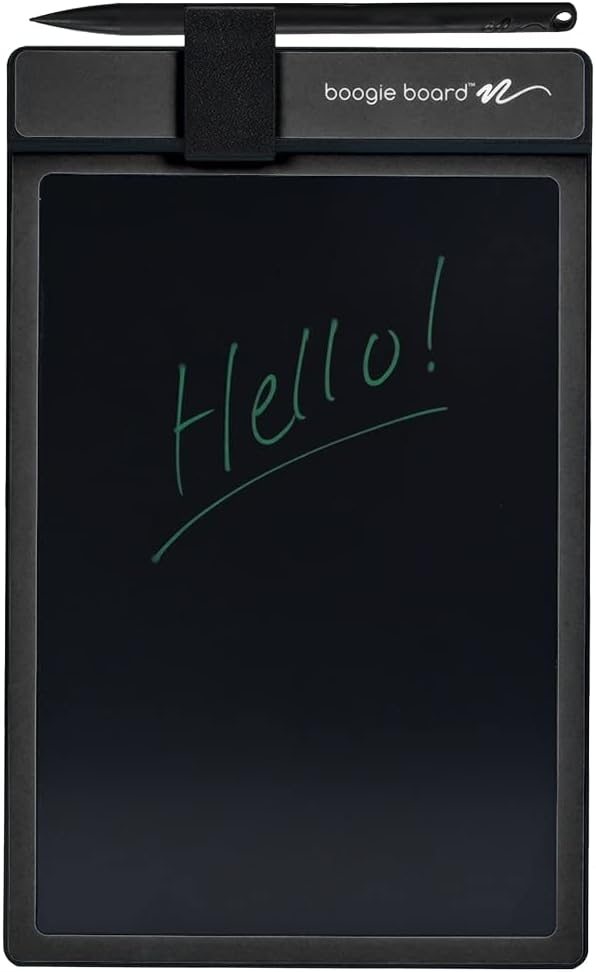 Boogie Board Basics Reusable Writing Pad - Digital Drawing Tablet, LCD Writing Pad with Instant Erase, Includes Stylus Pen