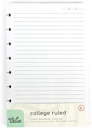 Talia Discbound Notebook Refills (College Ruled, Junior (5.5in x 8.5in))