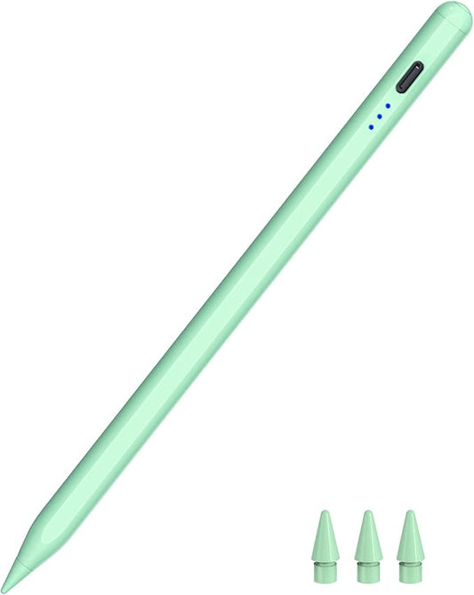 HATOKU Stylus Pen for iPad 2018-2026, 15 Mins Fast Charging Pencil 1st Gen with Tilt & Palm Rejection Digital Pens Stylus Pens for iPad 6-11, Air 3/4/5/M2/M3, Mini 5/6/7, Pro 11"/12.9"/M4 M5 (Green)