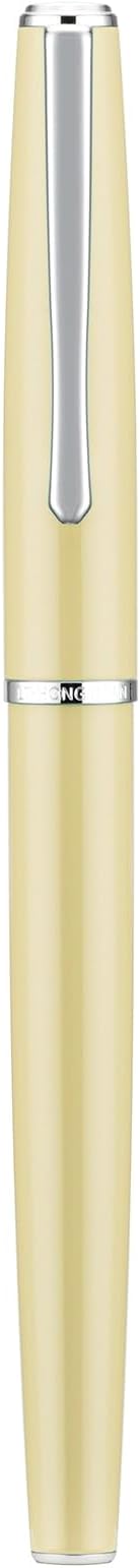 Hongdian 920S Fountain Pen Yellow Metal Office Pen, Iridium Extra Fine Nib Classic Pen with Ink Converter