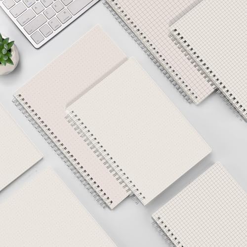 AHGXG Dotted Journal Spiral Notebook, 480 Pages, A5 (5.7"x 8.3")