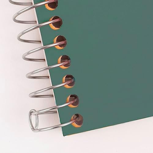 Five Star Spiral Notebook, 1 Subject, College Ruled Paper, 7" x 4-3/8", Personal Size, 80 Sheets, Green (450048CH1-ECM) (Pack of 3)