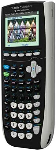Texas Instruments TI-84 Plus C Silver Edition Graphing Calculator, Black (Renewed)