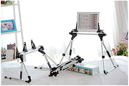 AFUNTA Tablet Stand, Adjustable Portable Foldable Phone Holder for Floor Desk Sofa Bed, Compatible iPad 2 3 4 5 Samsung Iphone6-16 Plus, Car, Bedroom, Kitchen, Office