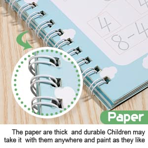 Magical Handwriting Workbooks Handwriting Practice Copybook Aid Magic Pen Reusable Copybook Grooves Template Design for Children Books Suitable for Children's Learning