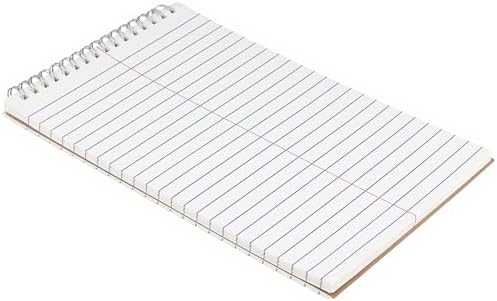 15 Pack 6x9 Inch Steno Spiral Notebooks, Top Bound Writing Pads, 80 Sheet White Paper for List Making, Assorted Neutral Covers