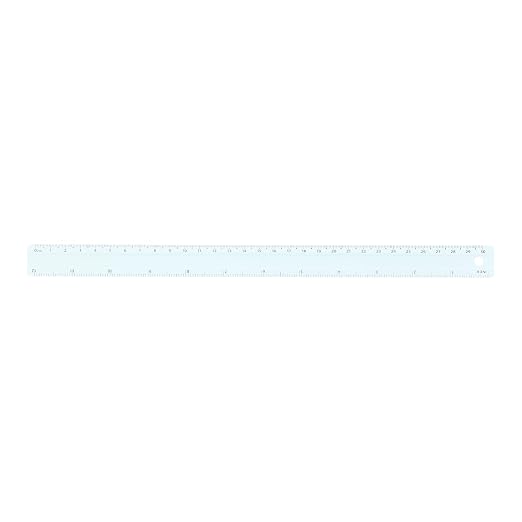 HARFINGTON Metal Straight Ruler 12 Inch(30cm) Metric Aluminum Alloy Measuring Rulers Scale Tool with Hole for Measure Study Reading Classroom Office, Light Blue