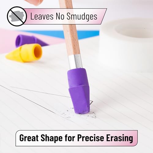 Mr. Pen- Pencil Erasers Toppers, 2000 Pack, Vibrant Colors