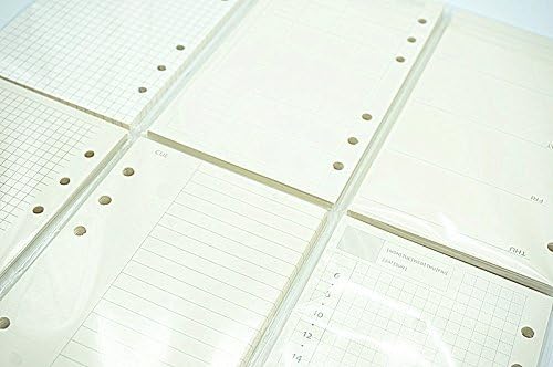 Harphia A5 Lined Paper Refill - 45 Sheets/90 Pages for Filofax, Personal Journals, 6 Ring Binder/Planner