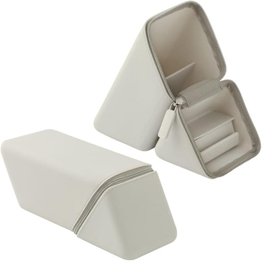 Sonic Pen Case, Caxsta, Portable Pen Holder, Wide, with Drawer, Greige FD-2045-GR