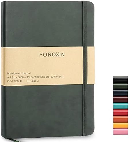 Journal notebook (A5-Dotted, Dark Green),192 Pages, Medium 5.7X8.3 inches - 80 gsm Thick Paper, Hardcover