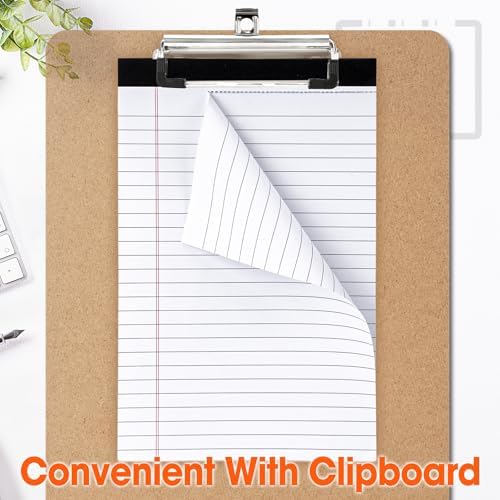 YesBes 48 Pack Note Pads Bulk, Small Legal Pads 5" x 8" Narrow Ruled Lined Writing Pad, 30 Sheets (60 Pages) Notepad for Office Home School, Perforated, Office Supplies