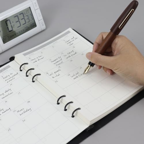 MultiBey 120GSM Weekly & Monthly A5 Planner Refills, 160 Sheets/320 Pages
