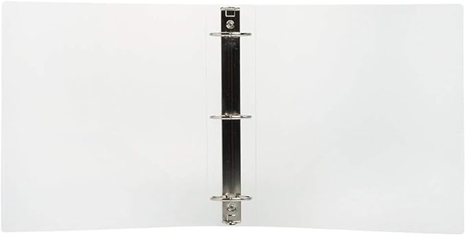 JAM PAPER Plastic 2 inch Binder - Clear 3 Ring Binder - Sold Individually