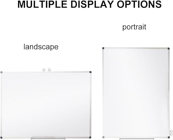 XIWODE 24x36 Inch Magnetic Dry Erase Whiteboard, Silver Aluminum Frame Wall-Mounted, No Ghosting Anti-Stain Easy Clean for Home School Office Conference Room