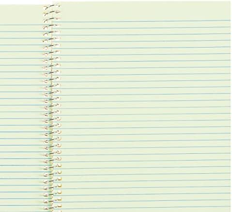 National Single-Subject Wirebound Notebooks, Narrow Rule, Brown Paperboard Cover, (80) 8.25 x 6.88 Sheets