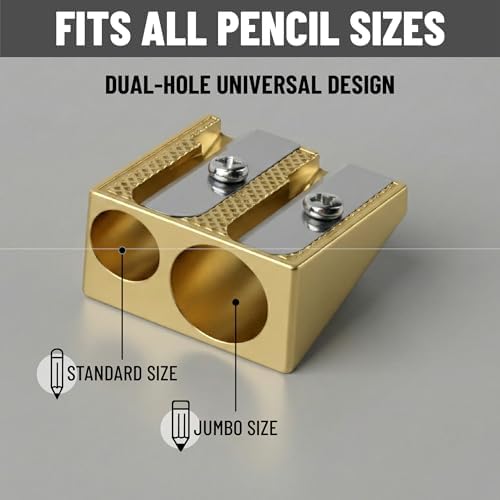 Mr. Pen- Handheld Metal Pencil Sharpener, 6 Pack