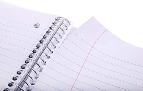 Mintra Office Durable Spiral Notebooks, 1 Subject, (Green, Wide Ruled 3 Pack), 100 Sheets, Poly Pocket, Moisture Resistant Cover, Strong Chipboard back, For School, Office, Business