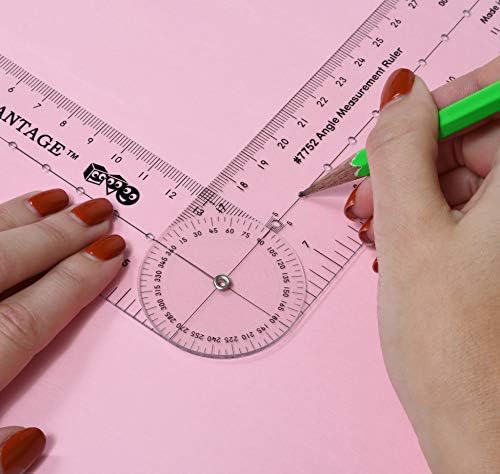 Learning Advantage Angle Measurement Ruler, Clear, Flexible and Adjustable