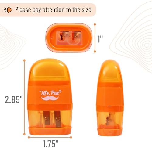 Mr. Pen- Pencil Sharpener & Eraser, 4 Pack