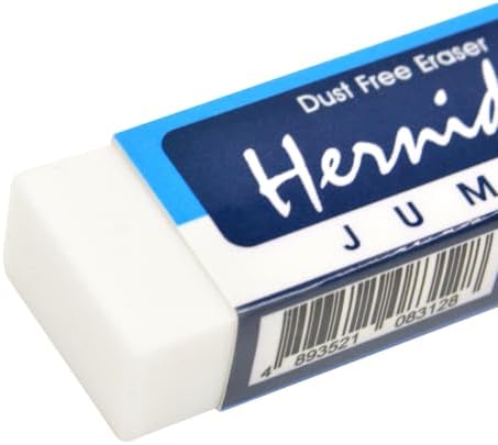 Dust Free Eraser, White,Black Pack of 20