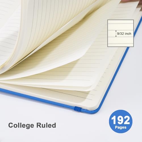 ViVin 16 Pack A5 Hardcover Lined Notebook,192 pg College Ruled 5.5x8.3
