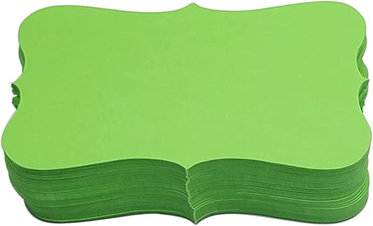 PPAPPAPPIYO Color Index Cards 3.5 x 2, 180gsm Thick Cardstock, Blank Colored Flash Cards for Study, Notes, Business Cards & Labels, Small Notecards 100 Pack (yellow green)