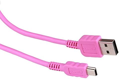 Guerrilla USB Cable for TI 84 Plus, TI 84 Plus C Silver Edition, TI 89 Titanium, TI Nspire CX & CX CAS graphing calculators, Pink
