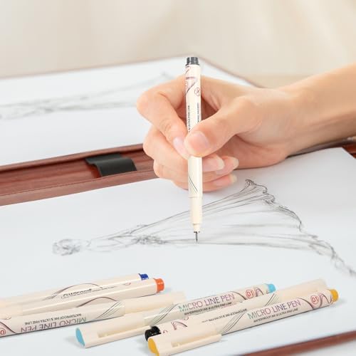 01 Micro Fine Point Pen Set - 24 Waterproof Archival Ink Colors, 0.25mm Fineliner Pens for Art Illustrations, Sketching, Anime, Manga, Technical Drawings & Scrapbooking-fan