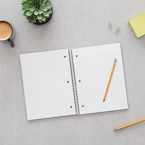 Staples Accel 1-Subject Notebook, 8.5x11 Inch, College Ruled, Red