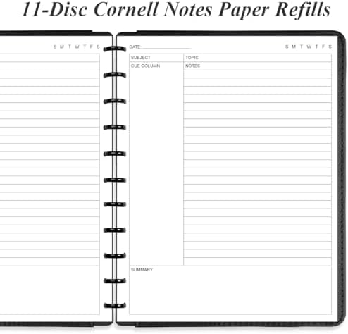 (3-Pack) Letter Size Cornell Notes Paper - 11 TUL Disc Cornell Notes Loose Leaf Paper, 150Sheets / 300Pages, 8.5'' x 11''