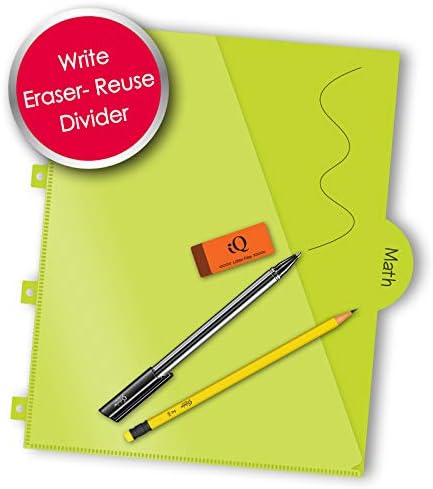 IQ+ iScholar 1-Subject Poly Cover Wirebound Notebook, College Ruled, 11 x 8.5 Inch Sheet Size, 100 Sheets, White (59902-WH)