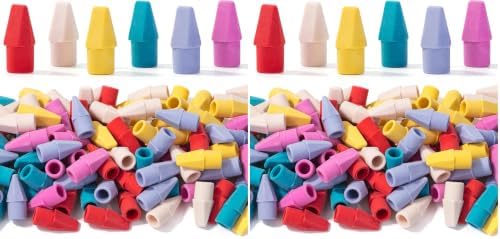 Mr. Pen- Pencil Erasers Toppers, 240 Pack, Colorful, Latex Free, No Smudge