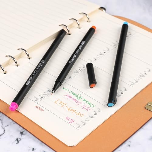 Dyvicl Journal Planner Pens Colored Pens, 60 Colors 0.4mm Fineliner Pen Set Fine Point Markers Drawing Pens for Journaling, Note Taking, Calendar, Adult Coloring, Scrapbooking